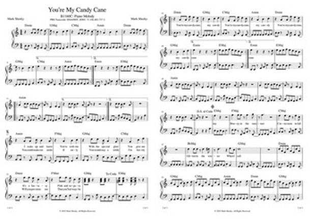 Sheet Music & Lyrics: Will You Be My Snowflake? Image