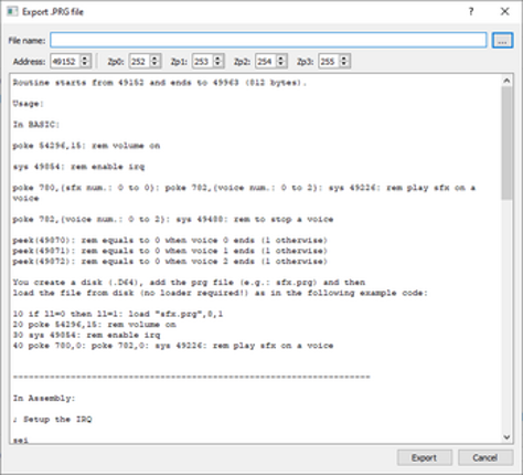 Sid Sfx Editor v0.0.6 Image