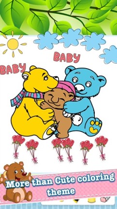 Bear Zoo Drawing Coloring Book - Cute Caricature Art Ideas pages for kids Image