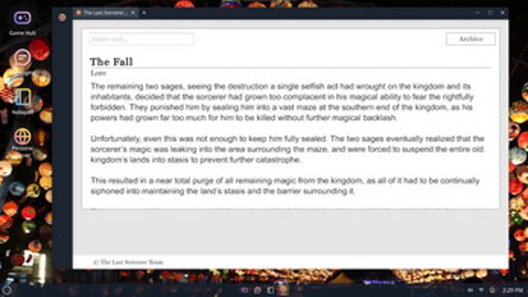 Changelog screenshot