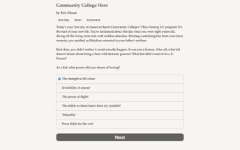 Community College Hero: Trial by Fire Image