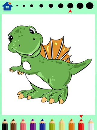 Dinosaur Coloring Book - Dino Finger Paint screenshot