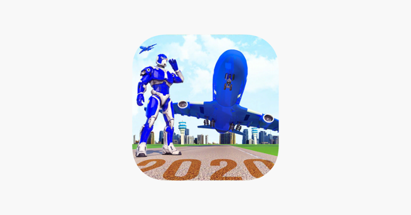 Futuristic Robot Airplane Sim Game Cover