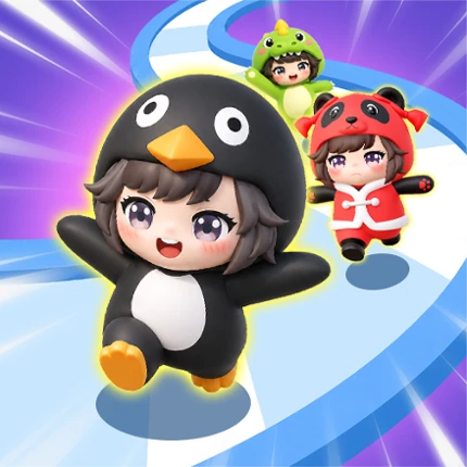 Gugu Gaga Penguin: Merge & Run Image