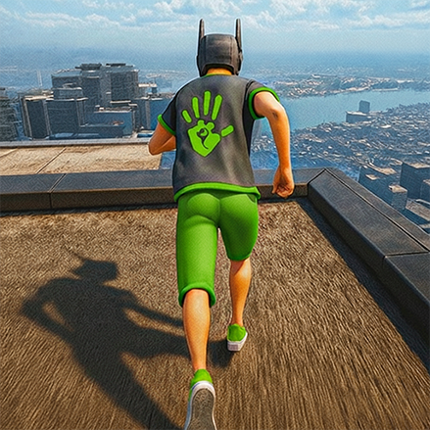 Going Up Parkour Rooftop Jump Image
