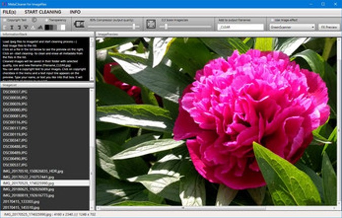 MetaCleaner for Imagefiles Image