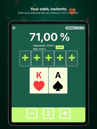 Poker Odds – Simulator screenshot