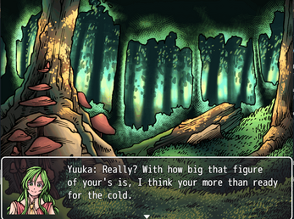 Touhou: Loving Fists of Winter, Yuuka x Letty. screenshot