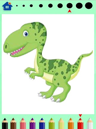 Dinosaur Coloring Book - Dino Finger Paint Image