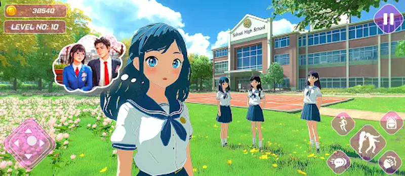 Romantic Love Life Anime Games screenshot