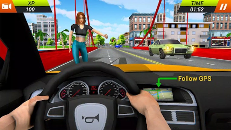 US City Driving Taxi Car Games screenshot