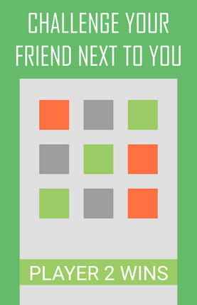 A Tic-Tac-Toe game: threee screenshot