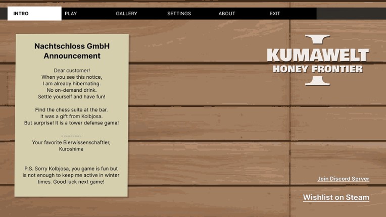 KumaWelt 1: Honey Frontier screenshot