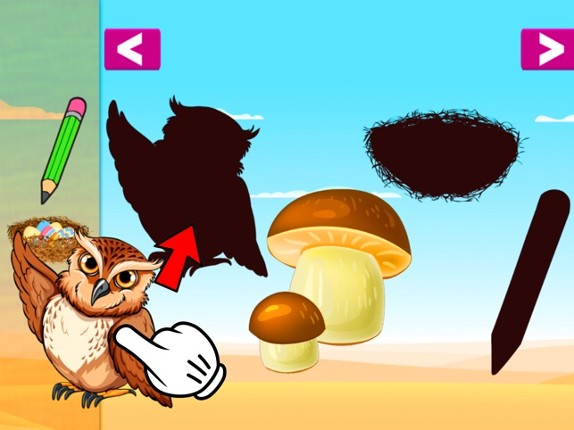 Learn Vocabulary A to Z and Matching Shadow Games screenshot
