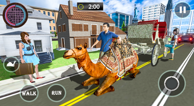 Passenger Camel Taxi Driving Image