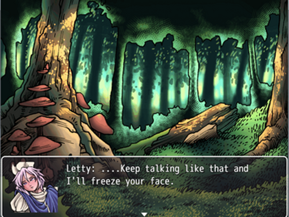 Touhou: Loving Fists of Winter, Yuuka x Letty. screenshot