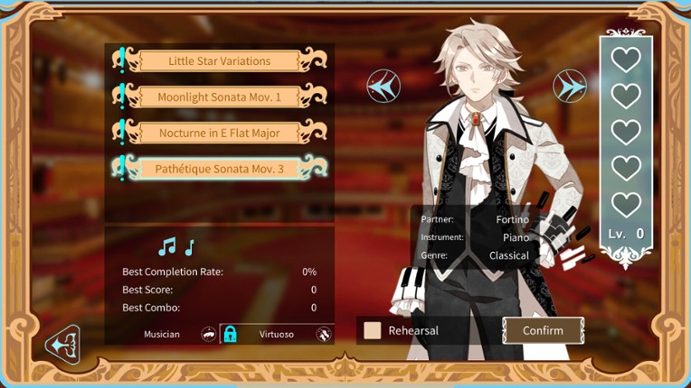 Concerto on White screenshot