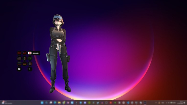 Desktop Waifu Defender screenshot