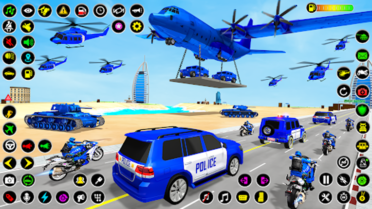 Police Car Transport Games 3D Image