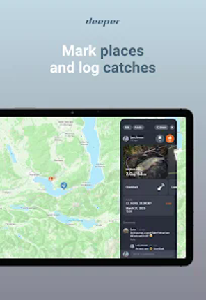 Fish Deeper - Fishing App Image