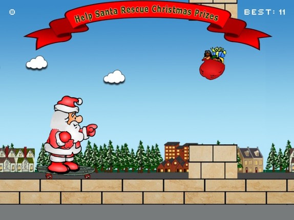 Jumpy Jack Santa Rescues Christmas Prizes Image
