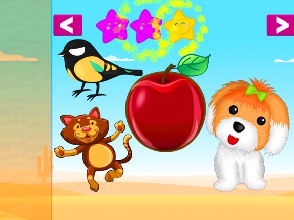 Learn Vocabulary A to Z and Matching Shadow Games screenshot