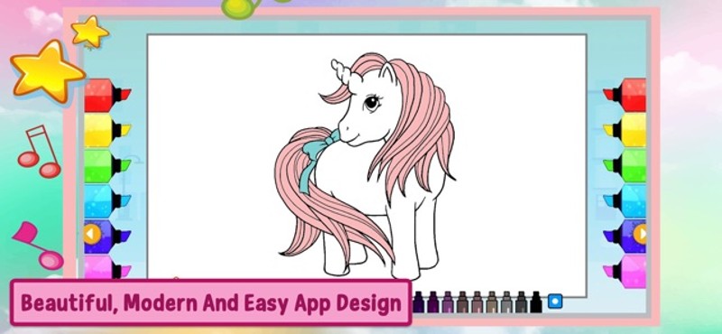 Unicorn Coloring Games - Art screenshot