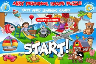 Abby - Preschool Shape Puzzle - First Word FREE (Vehicles and Animals under the Sea) Image