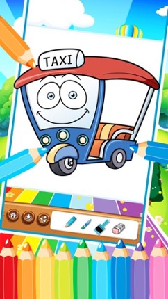 Car Fire Truck Free Printable Coloring Pages For Kids screenshot