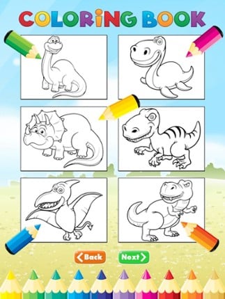Dinosaur Dragon Coloring Book - Dino drawing for kid free, Animal paint and color games HD for good kid screenshot