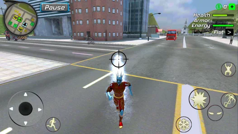 Snow Storm Superhero Image