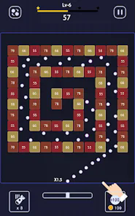 Bricks Breaker - brick game screenshot