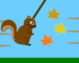 Squirrel Against The Fall Image