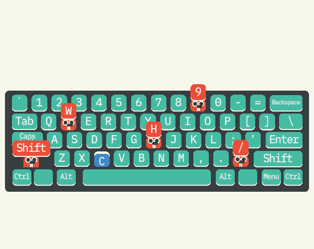 Games like Whack-a-Keyboard [UNITY] DAY 2