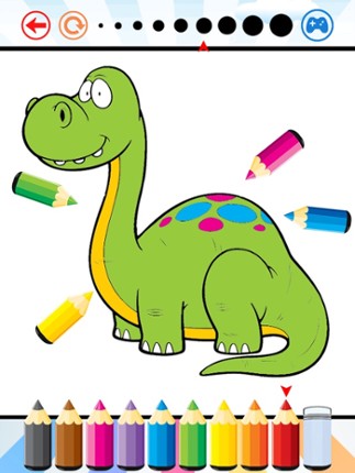 Dinosaur Dragon Coloring Book - Dino drawing for kid free, Animal paint and color games HD for good kid screenshot