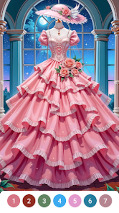 Dress Gown Color by Numbers screenshot