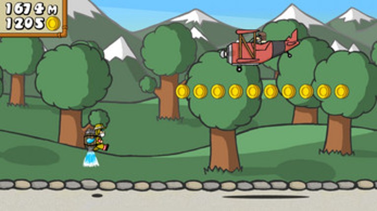 Dr. Gentleman's Jetpack Run screenshot