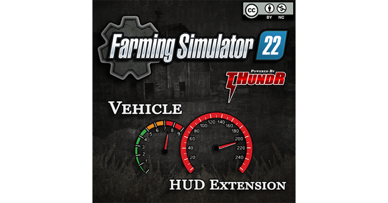 FS22 Vehicle HUD Extension Game Cover