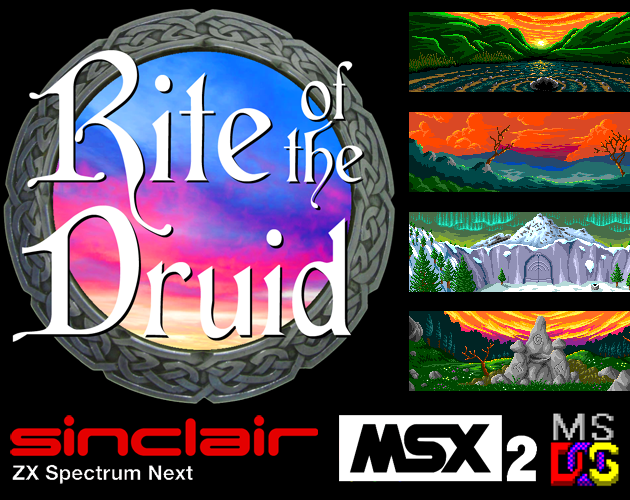 Games like Rite of the Druid (ZX Spectrum Next/DOS/MSX2)