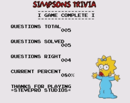 Simpsons Trivia Image