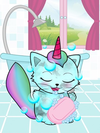 Kittycorn Virtual Pet – New animal friend for kids to take care and play screenshot