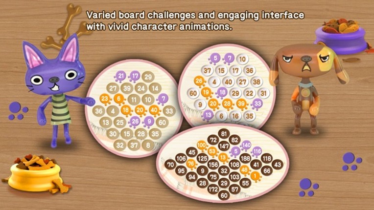 Cat &amp; Dog - Math Siege Educational Game for kids screenshot