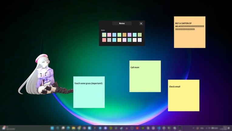 Desktop Waifu Defender screenshot