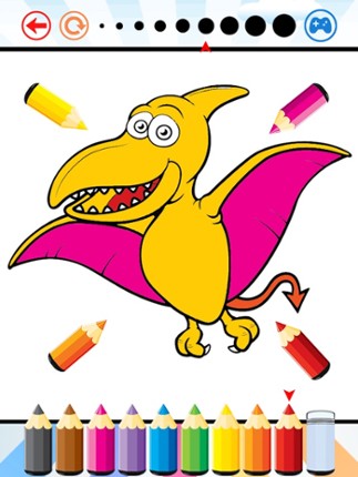Dinosaur Dragon Coloring Book - Dino drawing for kid free, Animal paint and color games HD for good kid screenshot