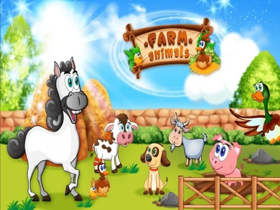 Funny Learning Farm Animals Game Cover