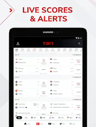 TSN: NFL, NHL, NBA, CFL & more Image