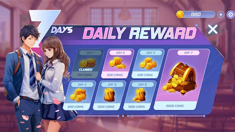 Romantic Love Life Anime Games screenshot