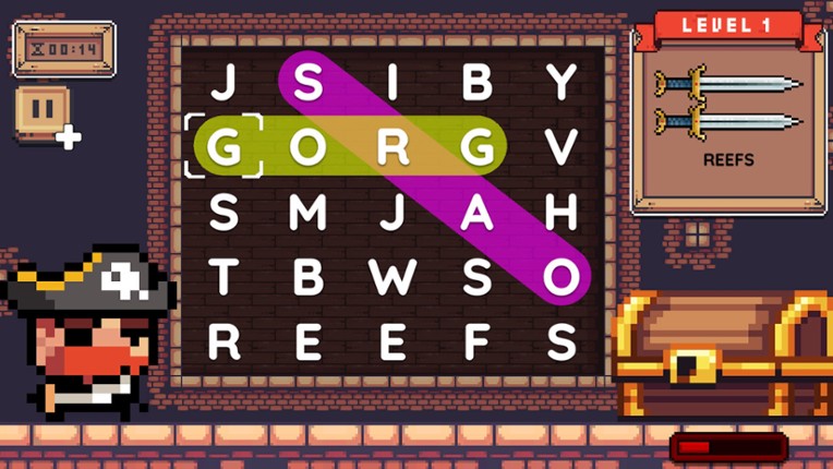 Word Quest Pirates screenshot