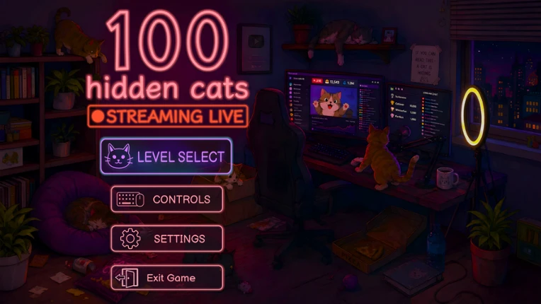 100 Hidden Cats Stream Live Image