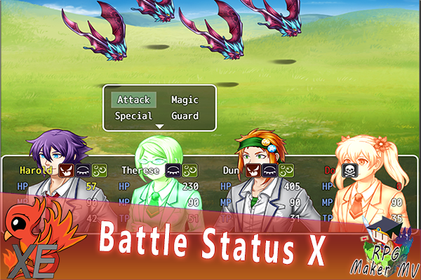 Games like Battle Status X for RPG Maker MV